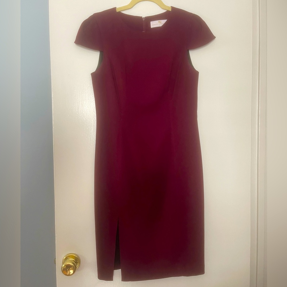 Amanda Uprichard Cap Sleeve Sheeth Pencil Dress